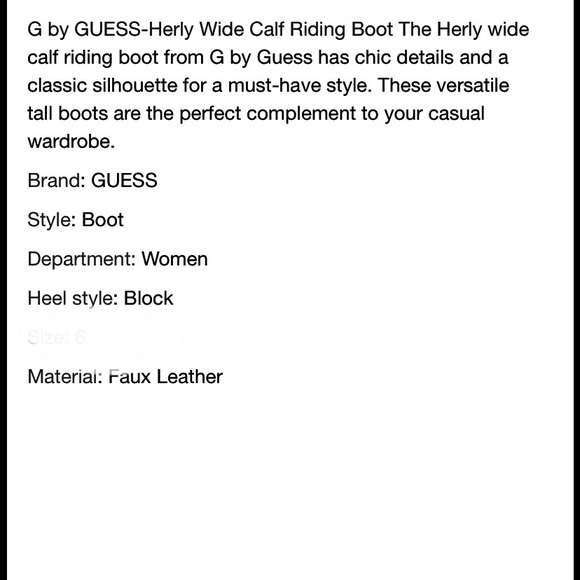 🔥G By Guess Herly Wide Calf Riding Boot🔥 - Picture 8 of 9